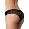 TANGA PANTY Varrás nélküli csipkés brazil női alsó - FEKETE - L