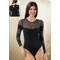 BODY 22773 női body - FEKETE - L