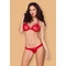 870-SET DARING Red fehérnemű, 2 részes szexi szett  L/XL