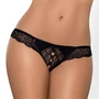 Kép 2/2 - MIAMOR Black fehérnemű, szexi nyitott  tanga - L/XL