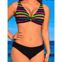 Kép 1/7 - Gran Canaria Neon Stripes D-628 Origami Bikini