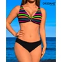 Kép 3/7 - Gran Canaria Neon Stripes D-628 Origami Bikini