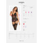 Kép 3/7 - BONDEA Black fehérnemű, szexi corset+tanga