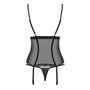 Kép 7/7 - 868 BLACK fehérnemű, szexi corset+tanga