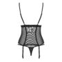 Kép 7/7 - 868 BLACK fehérnemű, szexi corset+tanga