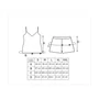 Kép 5/5 - ELIZABETH Ecru Top Short 1/2  Exclusive női pizsama