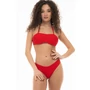 Kép 1/11 - POPPY Iris STRUKTÚRÁLT PIROS bikini