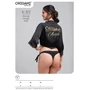 Kép 3/5 - Fekete tanga alsó X-572 Origami Bikini