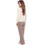 Kép 3/3 - DAPHNE Beige Exclusive női pizsama - M