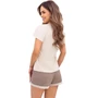 Kép 2/3 - DAPHNE Beige Short  1/2  Exclusive női pizsama