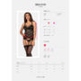 Kép 3/7 - 860 BLACK fehérnemű, szexi merevítős corset+tanga