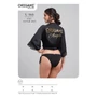 Kép 3/5 - Fekete teli alsó X-568 Origami Bikini