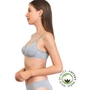 Kép 3/7 - SIELEI Natural Cotton 1452 merevítő nélküli melltartó