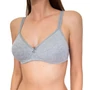 Kép 1/7 - SIELEI Natural Cotton 1452 merevítő nélküli pamut melltartó - SZÜRKE