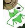 Kép 1/2 - Star Neon Green P-LTD-392 Origami Bikini