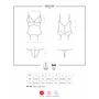 Kép 3/5 - 810 White fehérnemű, szexi corset+tanga