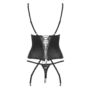 Kép 7/9 - LALUNA Black fehérnemű, szexi corset+tanga