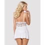 Kép 2/5 - 810 White fehérnemű, szexi babydoll+tanga