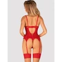 Kép 2/6 - INGRIDIA Red merevítős, szivacsos LUXUS corset+tanga