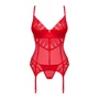 Kép 5/6 - INGRIDIA Red merevítős, szivacsos LUXUS corset+tanga