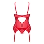 Kép 6/6 - INGRIDIA Red merevítős, szivacsos LUXUS corset+tanga