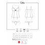 Kép 3/5 - DOTINA fehérnemű, szivacsos szexi corset+tanga