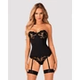 Kép 1/6 - EDITYA Black LUXUS corset 