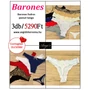 Kép 1/2 - BARONES fodros pamut tanga 3 db- os csomag 