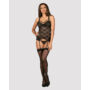 Kép 4/7 - 860 BLACK fehérnemű, szexi merevítős corset+tanga