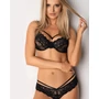 Kép 1/9 - 860 BLACK szett, szexi merevítős melltartó+tanga