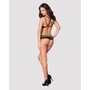 Kép 7/9 - 860 BLACK szett, szexi merevítős melltartó+tanga