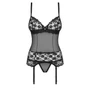 Kép 6/7 - LETICA Black fehérnemű, érzéki corset+tanga