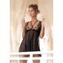 Kép 1/10 - 873 BLACK fehérnemű, szexi babydoll+tanga