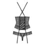 Kép 7/7 - 864 BLACK fehérnemű, szexi corset+tanga