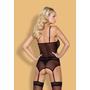 Kép 2/5 - 812 Black fehérnemű, szexi corset+tanga