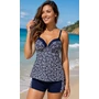 Kép 1/3 - MELANIE 2 részes tankini - S.KÉK--FEHÉR