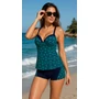 Kép 3/3 - MELANIE 2 részes tankini - S.KÉK-ZÖLD