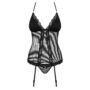 Kép 6/7 - 841 Black fehérnemű, érzéki corset+tanga